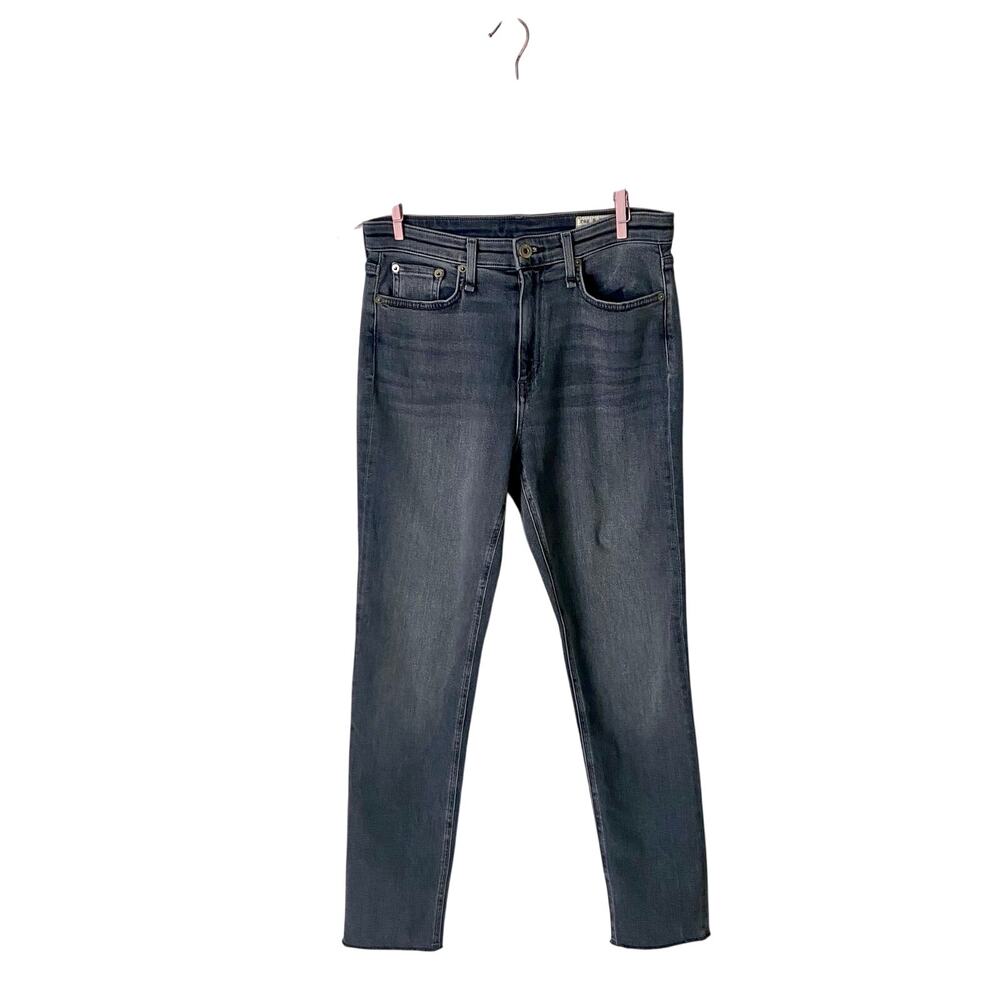 Rag & Bone Nina High-Rise Ankle Skinny Gray Jeans